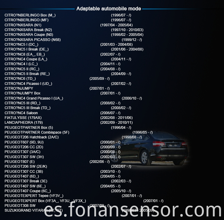 Sensor de posición de cigüeñal para PEUGEOT 407 SW 6E 1.8 2.0 2.2 2004 1920ES 1920FP